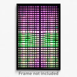 Pixel Art Poster - Nifty Matrix (8 Bit Psychedelic Trippy Video Game Print)