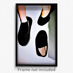 Pixel Art Poster - Black Flats (8 Bit Psychedelic Trippy Weird Video Game Print)