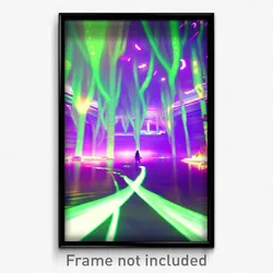 Pixel Art Poster - Glitchy Commons (8 Bit Psychedelic Trippy Video Game Print)