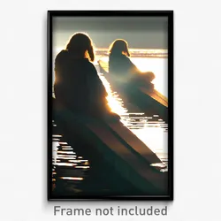 Pixel Art Poster - Reflecting Retreat (8 Bit Psychedelic Video Game Print)