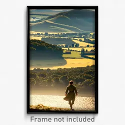 Pixel Art Poster - Enormous Country (8 Bit Psychedelic Trippy Video Game Print)