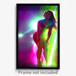 Pixel Art Poster - Glossy Wild (8 Bit Psychedelic Trippy Weird Video Game Print)