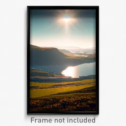 Pixel Art Poster - Arctic Fields (8 Bit Psychedelic Trippy Video Game Print)