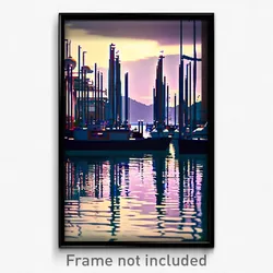 Pixel Art Poster - Wonderful Marina (8 Bit Psychedelic Trippy Video Game Print)