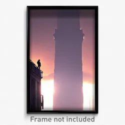 Pixel Art Poster - Striking Lookout (8 Bit Psychedelic Trippy Video Game Print)