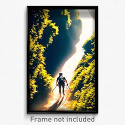 Pixel Art Poster - Acclaimed Trail (8 Bit Psychedelic Trippy Video Game Print)