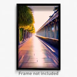 Pixel Art Poster - Captivating Walkway (8 Bit Psychedelic Video Game Print)