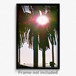 Pixel Art Poster - Sunny Cdmx (8 Bit Psychedelic Trippy Weird Video Game Print)