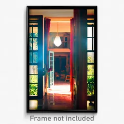 Pixel Art Poster - Shady Villa (8 Bit Psychedelic Trippy Weird Video Game Print)