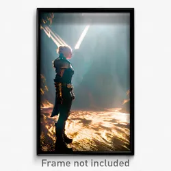 Pixel Art Poster - Made Up Rift (8 Bit Psychedelic Trippy Video Game Print)