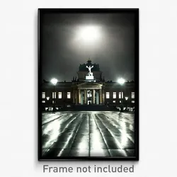 Pixel Art Poster - Haunted Stockholm (8 Bit Psychedelic Trippy Video Game Print)