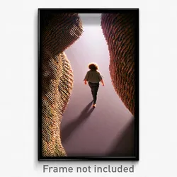 Pixel Art Poster - Wavy Burrow (8 Bit Psychedelic Trippy Weird Video Game Print)