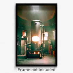 Pixel Art Poster - Creative Boiler Room (8 Bit Psychedelic Video Game Print)