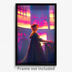 Pixel Art Poster - Conventional Barony (8 Bit Psychedelic Video Game Print)