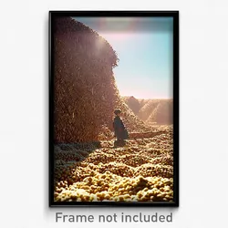 Pixel Art Poster - Uneven Granary (8 Bit Psychedelic Trippy Video Game Print)