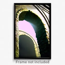 Pixel Art Poster - Slimy Arch (8 Bit Psychedelic Trippy Weird Video Game Print)