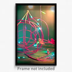 Pixel Art Poster - Whimsical Wire (8 Bit Psychedelic Trippy Video Game Print)