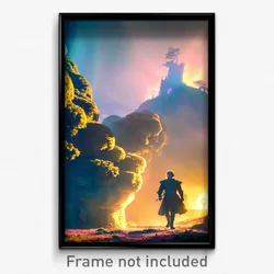Pixel Art Poster - Velvety Shire (8 Bit Psychedelic Trippy Video Game Print)