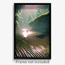 Pixel Art Poster - Metallic Fen (8 Bit Psychedelic Trippy Video Game Print)