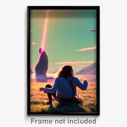 Pixel Art Poster - Brisk Hideaway (8 Bit Psychedelic Trippy Video Game Print)