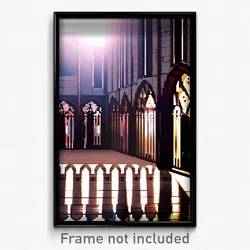 Pixel Art Poster - Subtle Cloister (8 Bit Psychedelic Trippy Video Game Print)