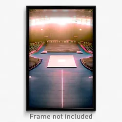 Pixel Art Poster - Square Arena (8 Bit Psychedelic Trippy Video Game Print)