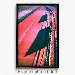 Pixel Art Poster - Monumental Track (8 Bit Psychedelic Trippy Video Game Print)