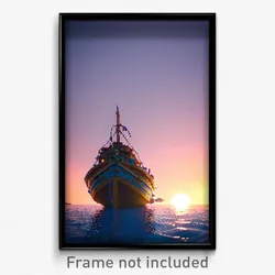 Pixel Art Poster - Gigantic Boat (8 Bit Psychedelic Trippy Video Game Print)