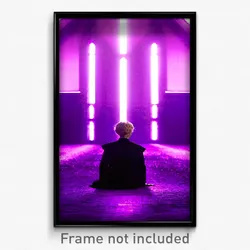 Pixel Art Poster - Purple Parish (8 Bit Psychedelic Trippy Video Game Print)