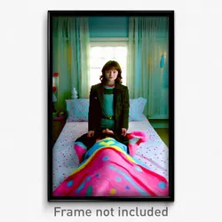 Pixel Art Poster - Cute Bedlam (8 Bit Psychedelic Trippy Weird Video Game Print)