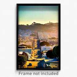Pixel Art Poster - Worldly San Francisco (8 Bit Psychedelic Video Game Print)
