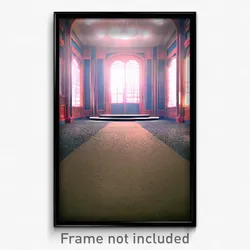 Pixel Art Poster - Small Ballroom (8 Bit Psychedelic Trippy Video Game Print)