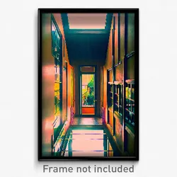 Pixel Art Poster - Uncommon Manse (8 Bit Psychedelic Trippy Video Game Print)