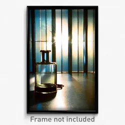 Pixel Art Poster - Worldly Glass (8 Bit Psychedelic Trippy Video Game Print)