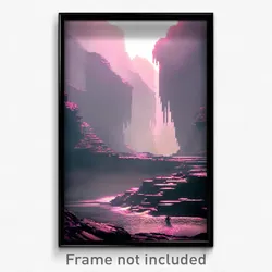 Pixel Art Poster - Deadly Karst (8 Bit Psychedelic Trippy Video Game Print)