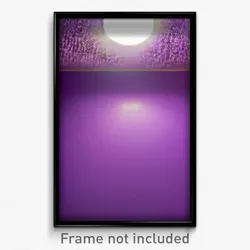 Pixel Art Poster - Violet Wall (8 Bit Psychedelic Trippy Weird Video Game Print)