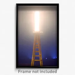 Pixel Art Poster - Alive Beacon (8 Bit Psychedelic Trippy Video Game Print)