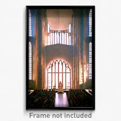 Pixel Art Poster - Enormous Scriptorium (8 Bit Psychedelic Video Game Print)