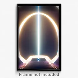 Pixel Art Poster - Gargantuan Hyperspace (8 Bit Psychedelic Video Game Print)