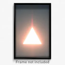 Pixel Art Poster - Triangular Neutron (8 Bit Psychedelic Video Game Print)