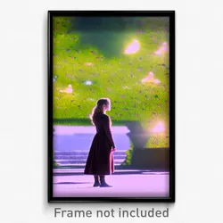 Pixel Art Poster - Thoughtful Demesne (8 Bit Psychedelic Video Game Print)