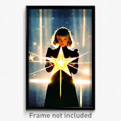 Pixel Art Poster - Flashy Star (8 Bit Psychedelic Trippy Weird Video Game Print)