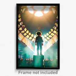 Pixel Art Poster - Treasured Esplande (8 Bit Psychedelic Video Game Print)