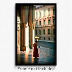 Pixel Art Poster - Tan Budapest (8 Bit Psychedelic Trippy Video Game Print)