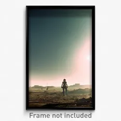 Pixel Art Poster - Rundown Expanse (8 Bit Psychedelic Trippy Video Game Print)