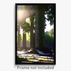 Pixel Art Poster - Damaged Demesne (8 Bit Psychedelic Trippy Video Game Print)