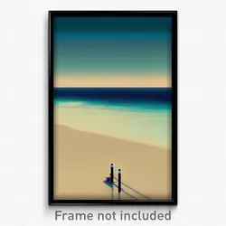 Pixel Art Poster - Dazzling Gulf (8 Bit Psychedelic Trippy Video Game Print)