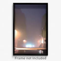 Pixel Art Poster - Smoggy Thoroughfare (8 Bit Psychedelic Video Game Print)