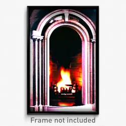 Pixel Art Poster - Prestigious Furnace (8 Bit Psychedelic Video Game Print)