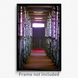 Pixel Art Poster - Thorny Aisle (8 Bit Psychedelic Trippy Video Game Print)